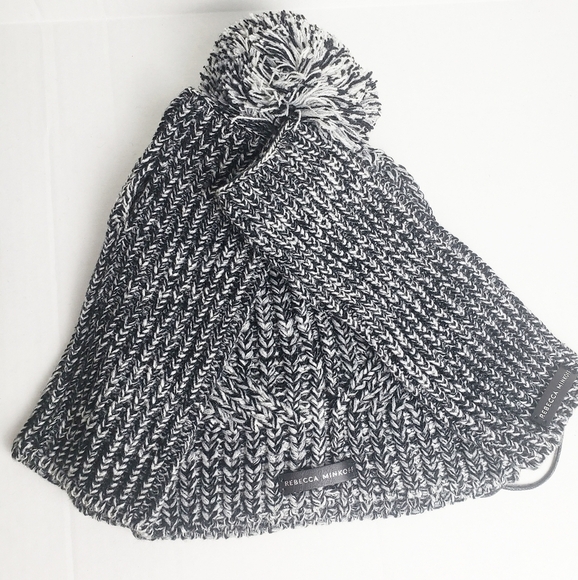 NWT Rebecca‎ Minkoff Gray Hat and Arm Warmer - Picture 2 of 5